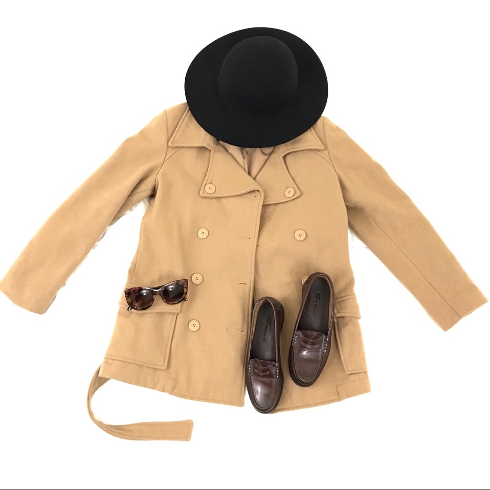 Camel Color Old Navy Trench Coat Size S